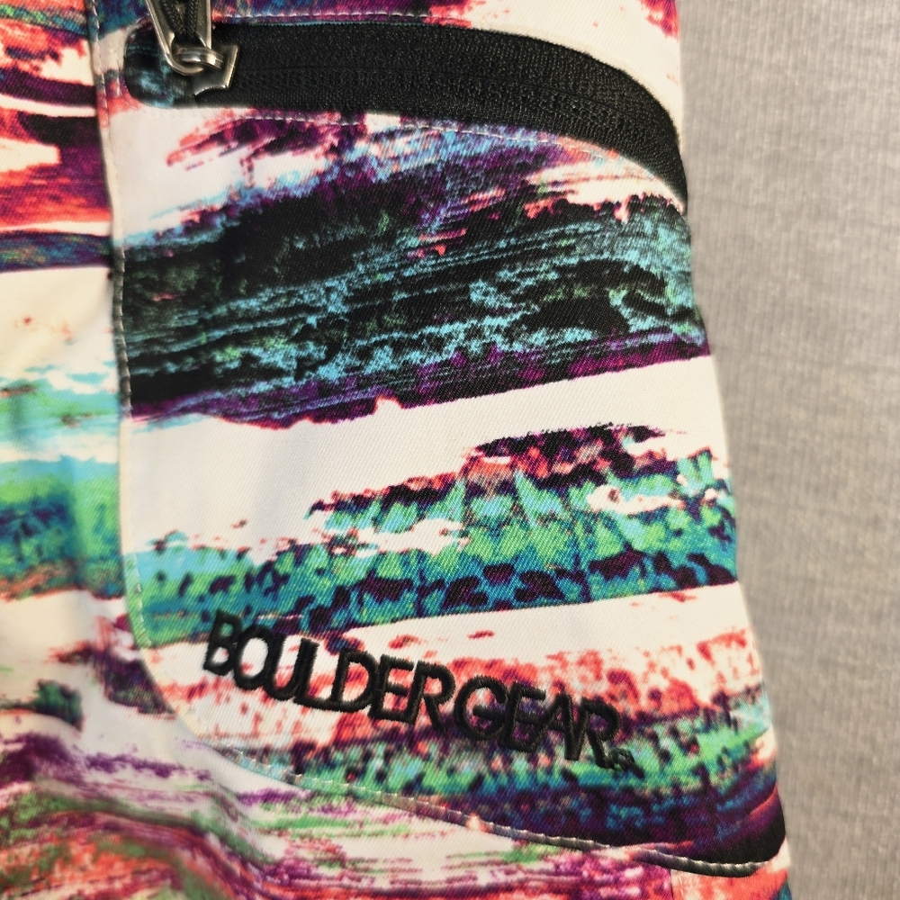 Boulder Gear Snow Pants Kids Medium Multi Color Excellent Ski Snowboard Print - Picture 9 of 15
